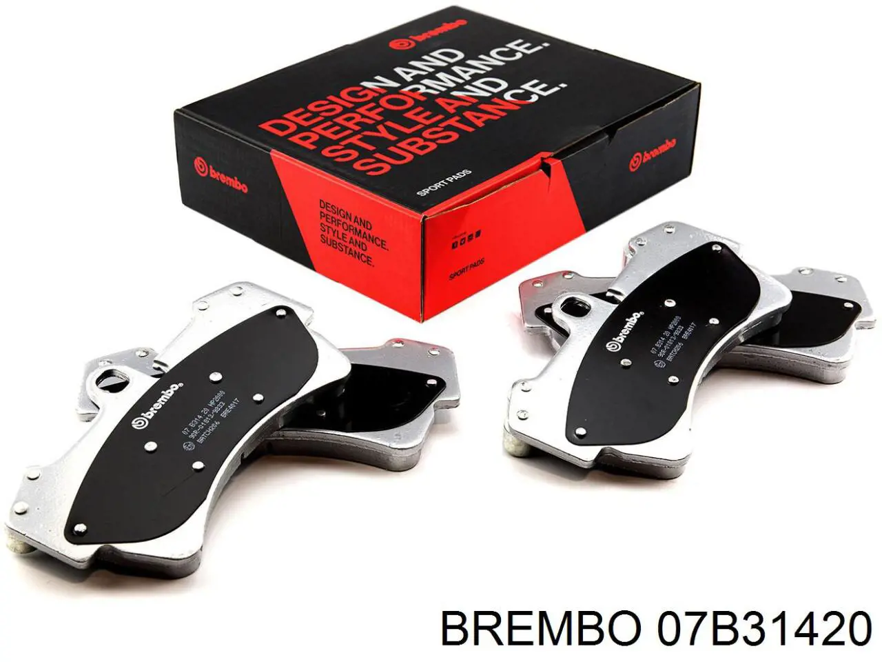 07B31420 Brembo колодки гальмівні передні, дискові