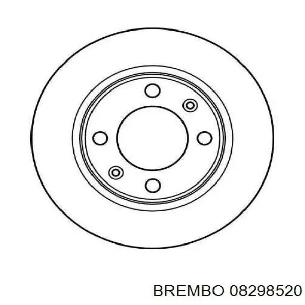 08298520 Brembo Дискові гальма