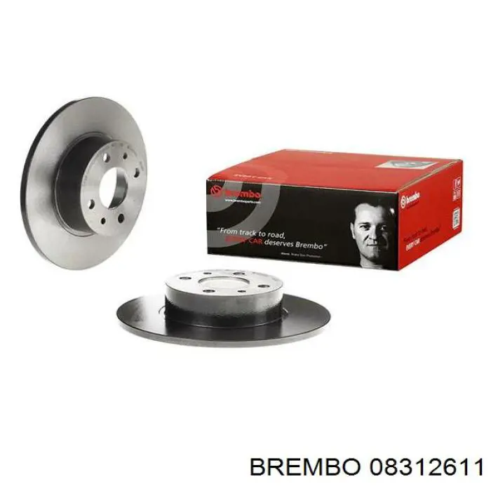 08312611 Brembo диск гальмівний задній