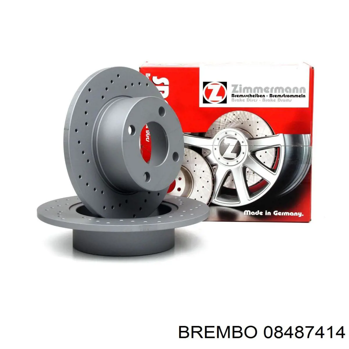 Купити 08487414 Brembo Диск заднього гальма