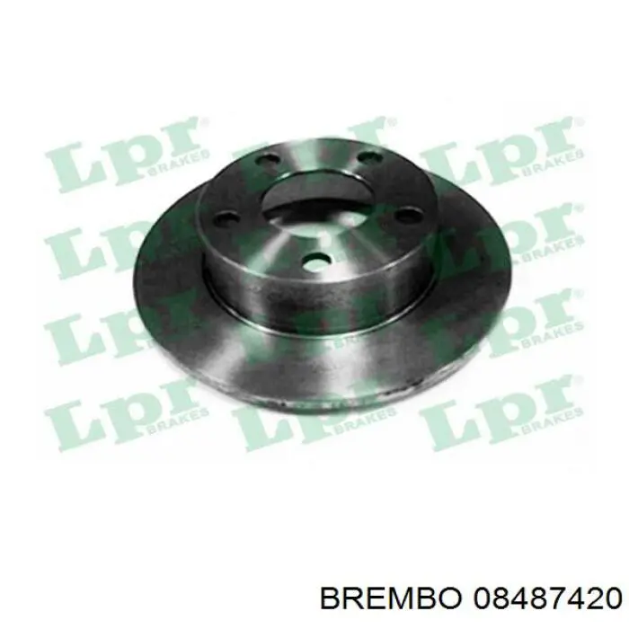 Диск гальмівний задній 08487420 Brembo