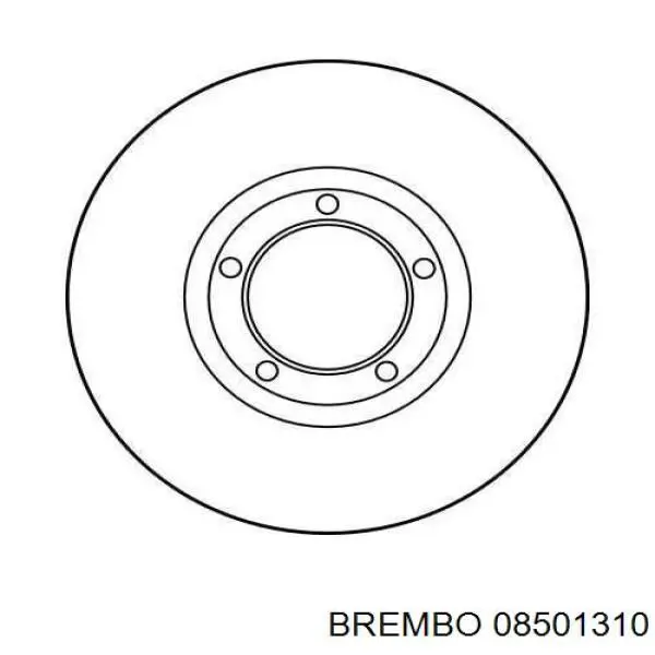 Диск гальмівний передній 08501310 Brembo