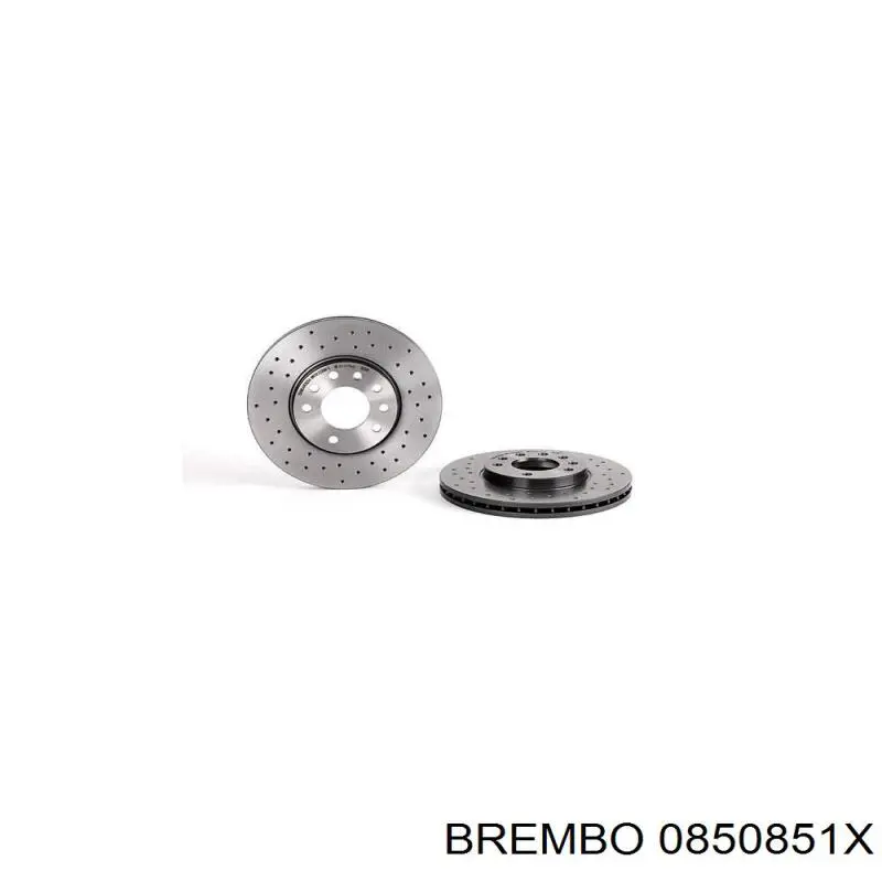 Диск переднього гальма Brembo 0850851X ціна, від 23.07 USD