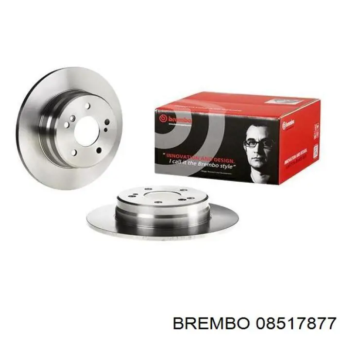 08517877 Brembo диск гальмівний задній