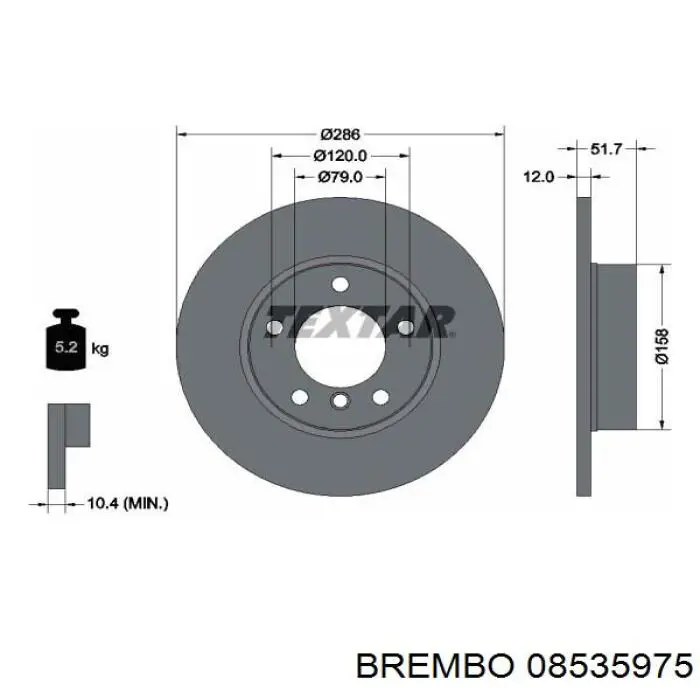 Гальмівні диски передні 08535975 Brembo