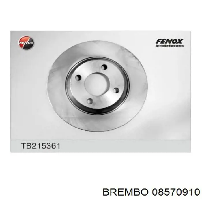 08570910 Brembo Гальмо дискове переднє