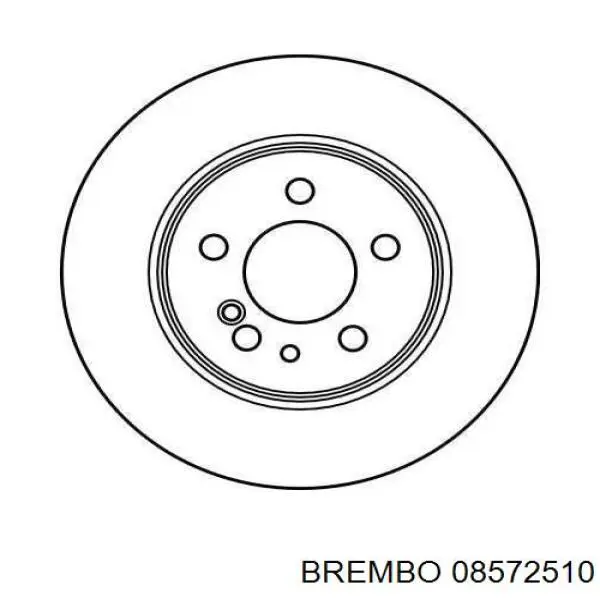 Диск гальмівний задній Brembo 08572510