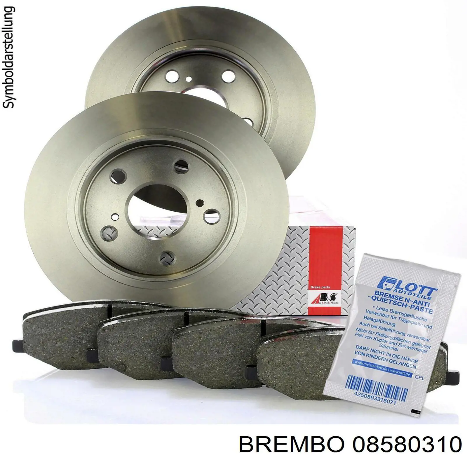 08580310 Brembo Дискові гальма