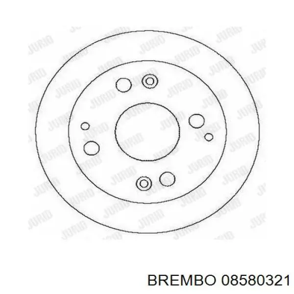 08580321 Brembo Дискові гальма