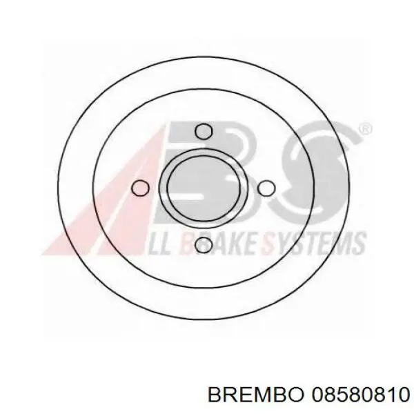 Купити 08580810 Brembo Диск заднього гальма
