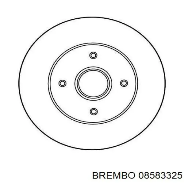 Гальмівні диски 08583325 Brembo