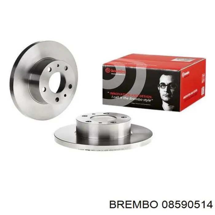 08590514 Brembo диск гальмівний передній