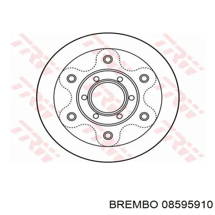 Гальмівні диски передні 08595910 Brembo