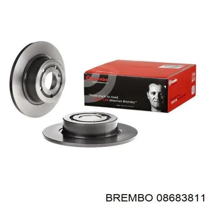08683811 Brembo диск гальмівний задній