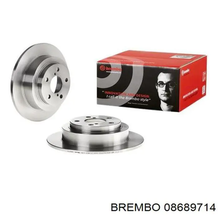 08689714 Brembo диск гальмівний задній