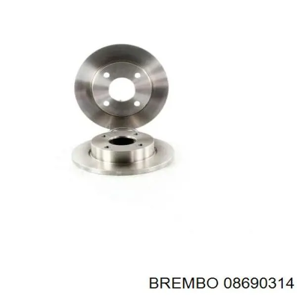 08690314 Brembo диск гальмівний передній