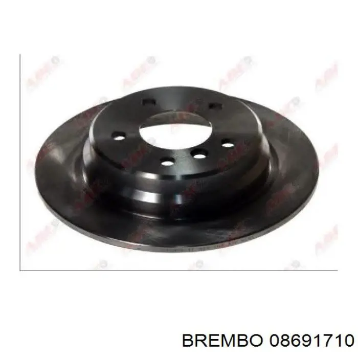 Купити 08691710 Brembo Диск заднього гальма