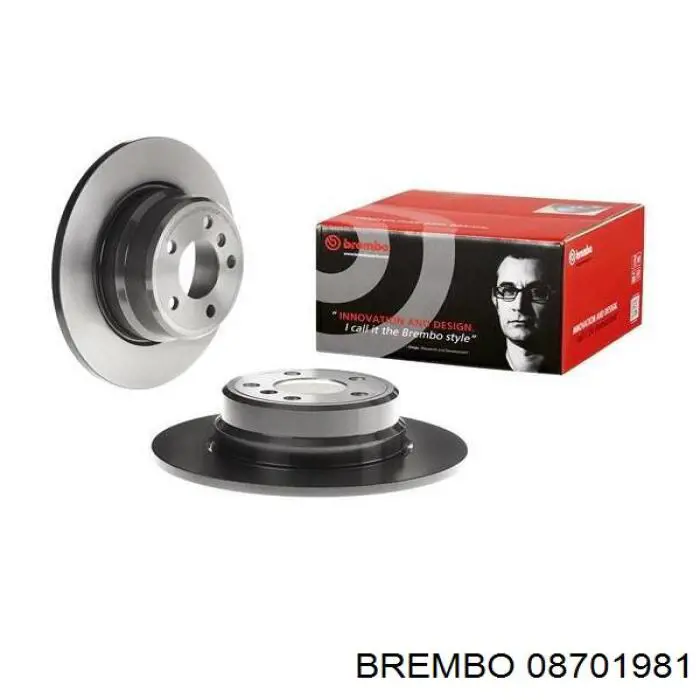 08701981 Brembo диск гальмівний задній
