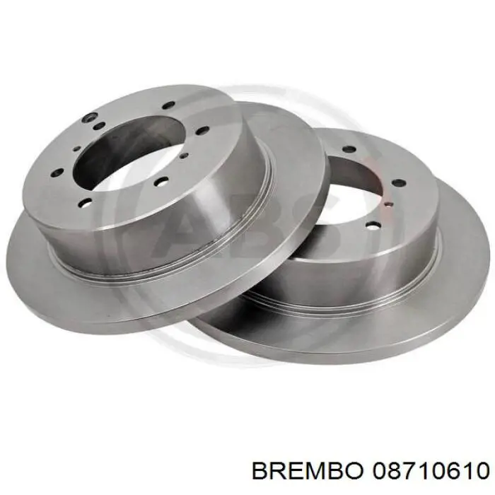 08710610 Brembo диск гальмівний задній