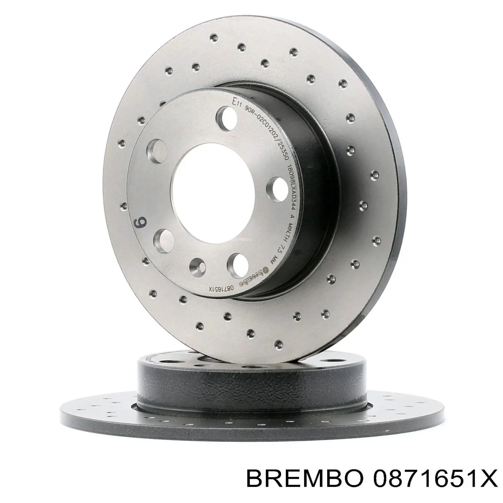 0871651X Brembo диск гальмівний задній