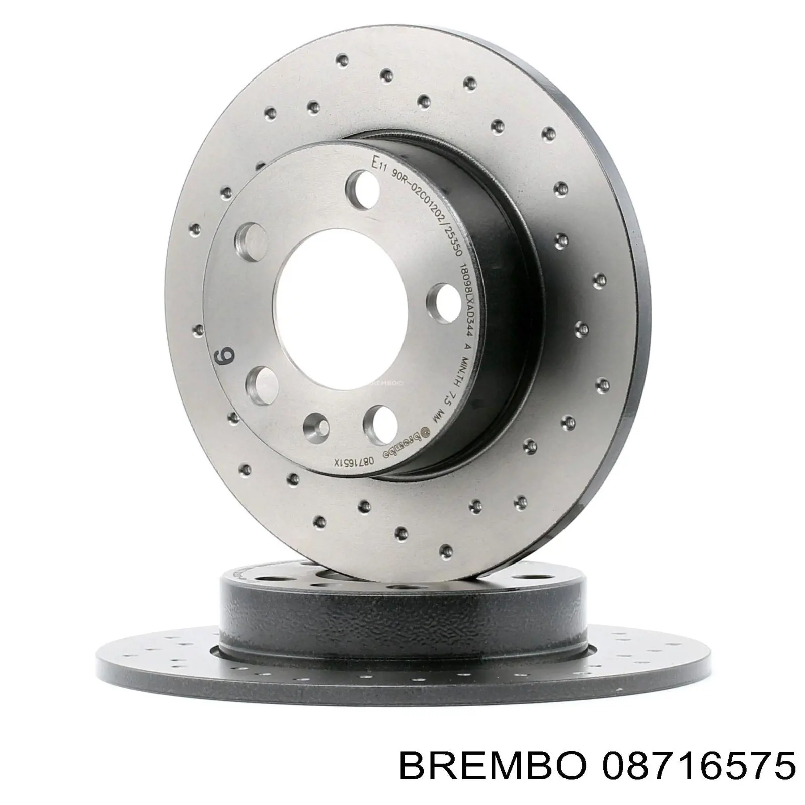 Диск гальмівний задній Brembo 08716575