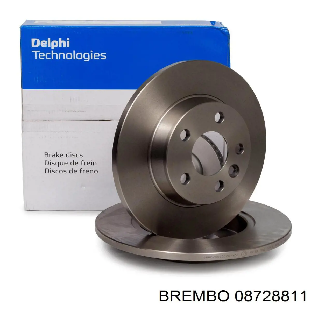 Купити 08728811 Brembo Диск заднього гальма