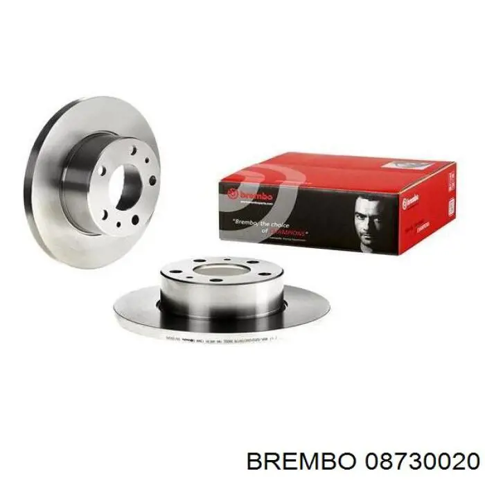 Купити 08730020 Brembo Диск заднього гальма