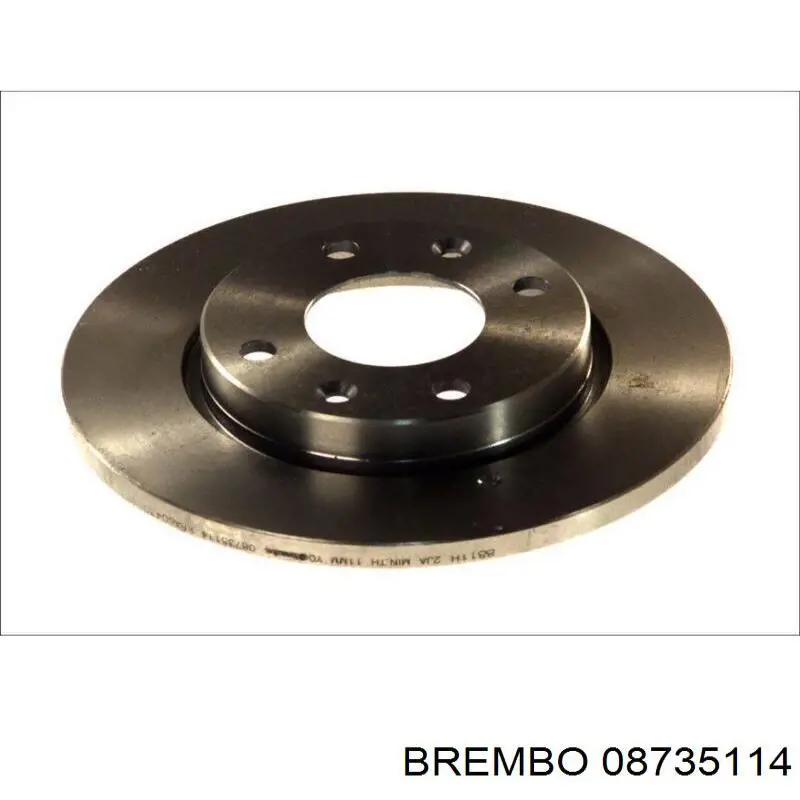 08735114 Brembo диск гальмівний передній