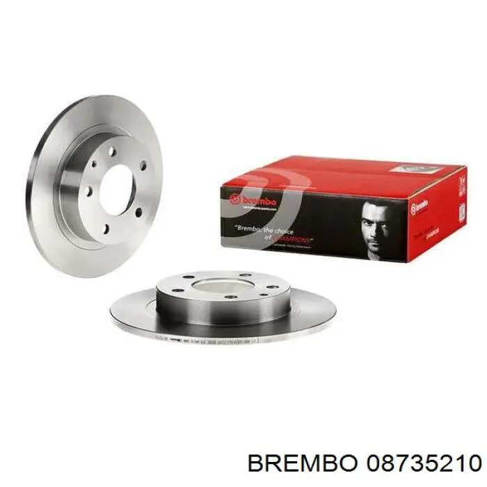 08735210 Brembo диск гальмівний задній
