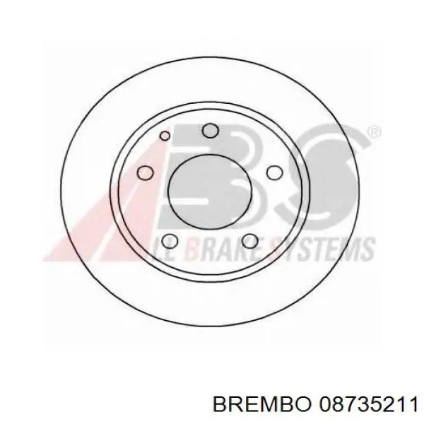 Задні дискові гальма Brembo 08735211 ціна, від 24.13 USD