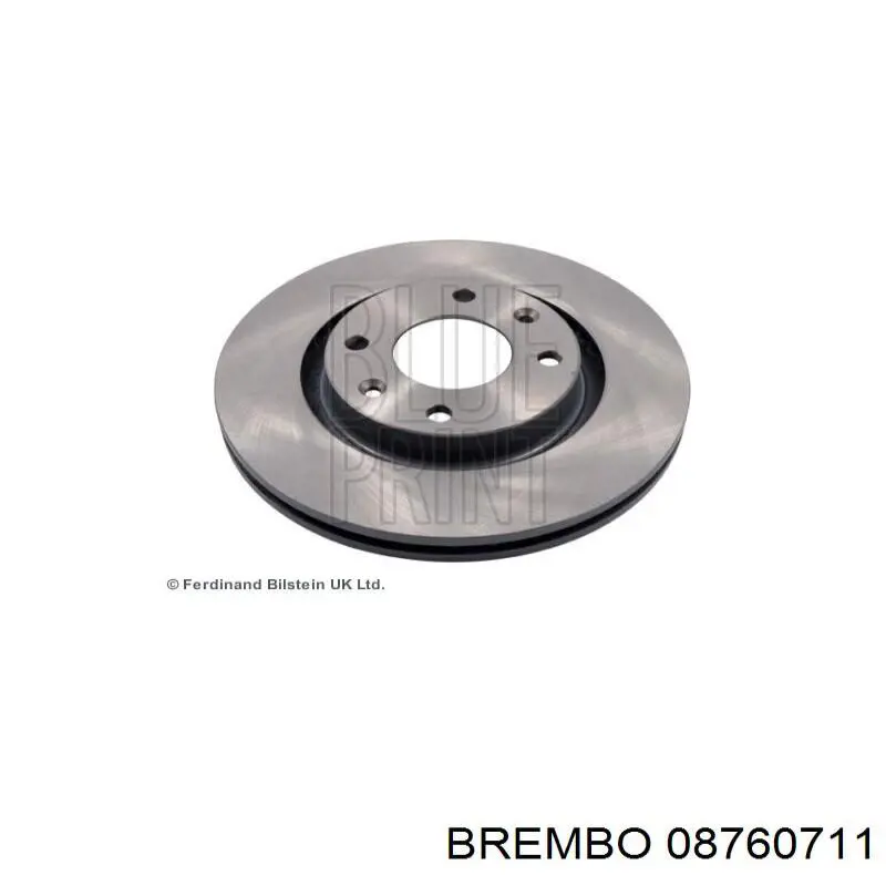 Купити 08760711 Brembo Диск заднього гальма