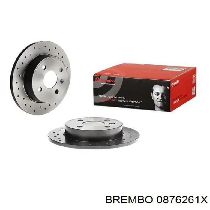 Диск гальмівний задній Brembo 0876261X