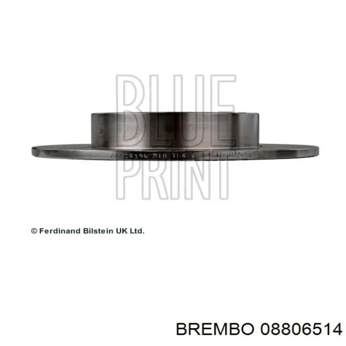 Диск гальмівний задній Brembo 08806514