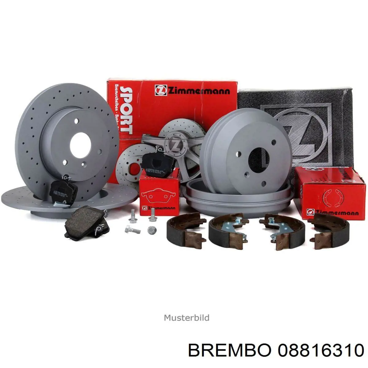 Диск переднього гальма Brembo 08816310 ціна, від 32.37 USD