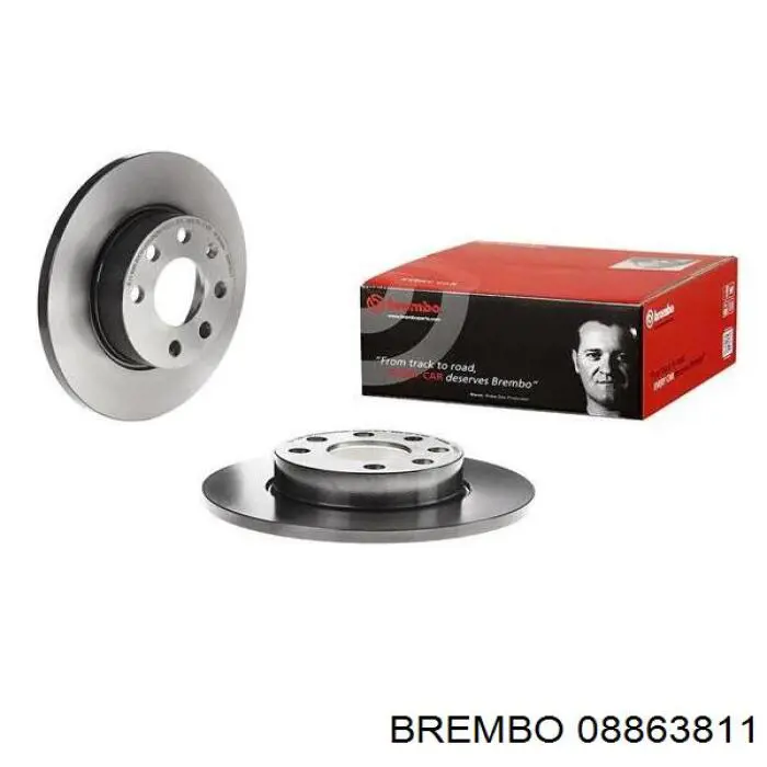 08863811 Brembo диск гальмівний передній
