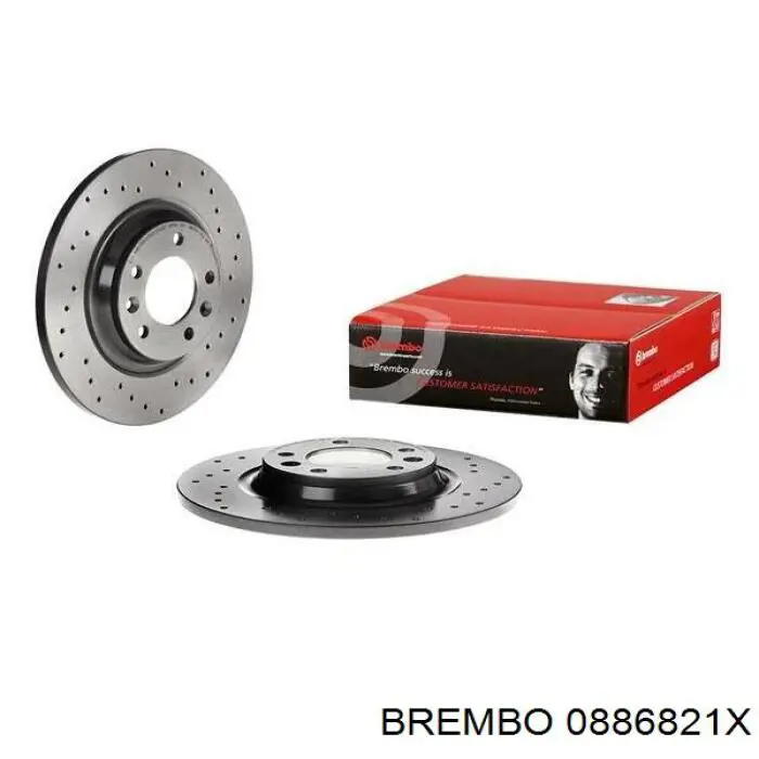 0886821X Brembo диск гальмівний задній