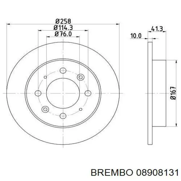 08908131 Brembo Дискові гальма