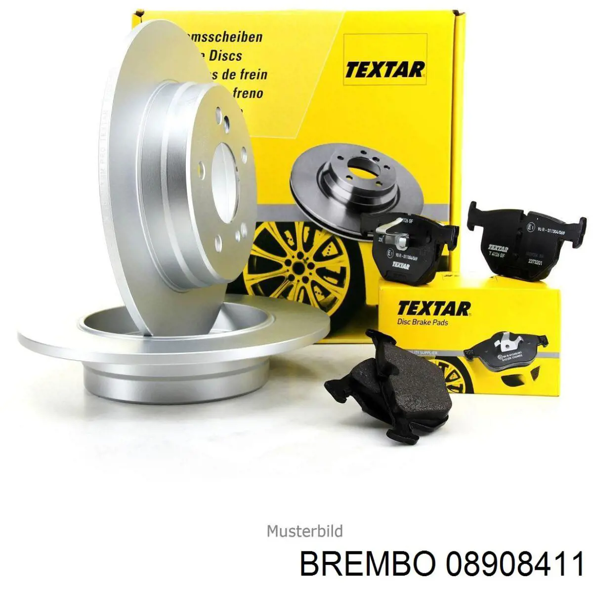 Диск гальмівний задній 08908411 Brembo