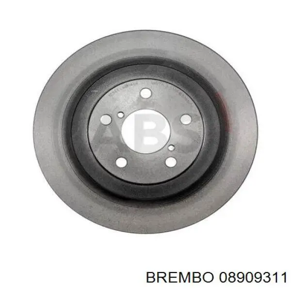 Купити 08909311 Brembo Диск заднього гальма