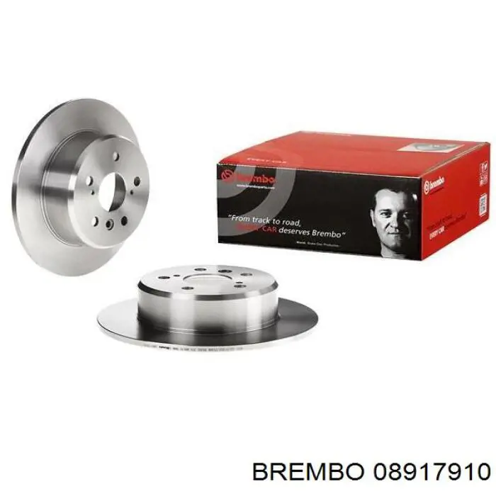08917910 Brembo диск гальмівний задній