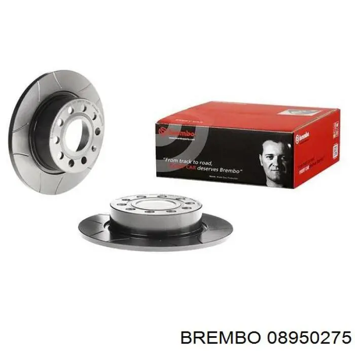 Купити 08950275 Brembo Диск заднього гальма