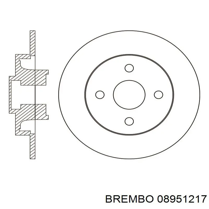 08951217 Brembo Дискові гальма