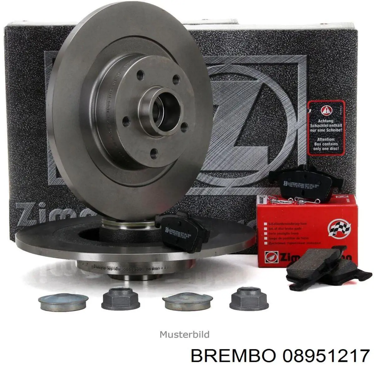 Диск гальмівний задній Brembo 08951217
