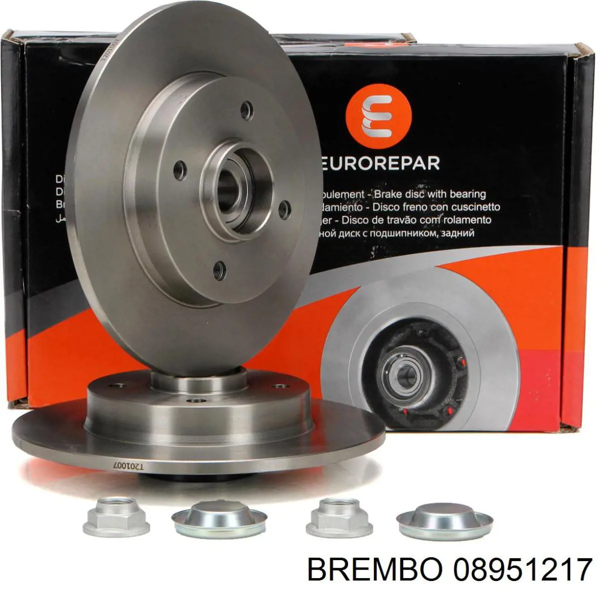 Купити 08951217 Brembo Диск заднього гальма