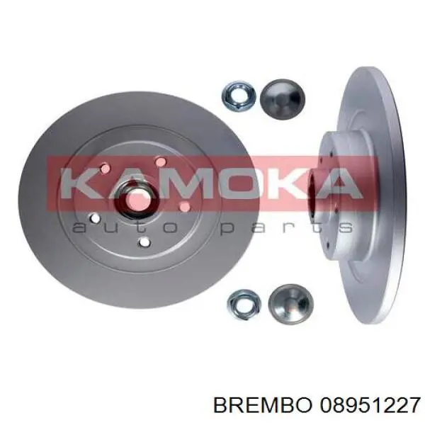 Купити 08951227 Brembo Диск заднього гальма