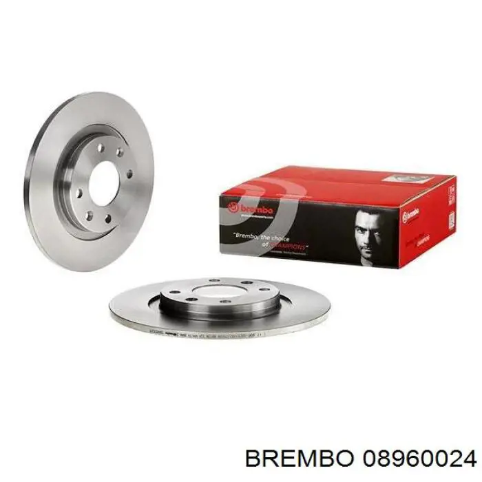 08960024 Brembo диск гальмівний передній