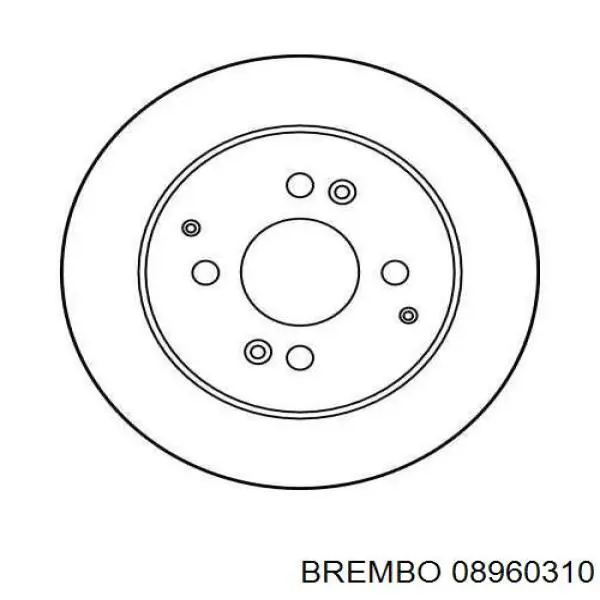 08960310 Brembo Дискові гальма