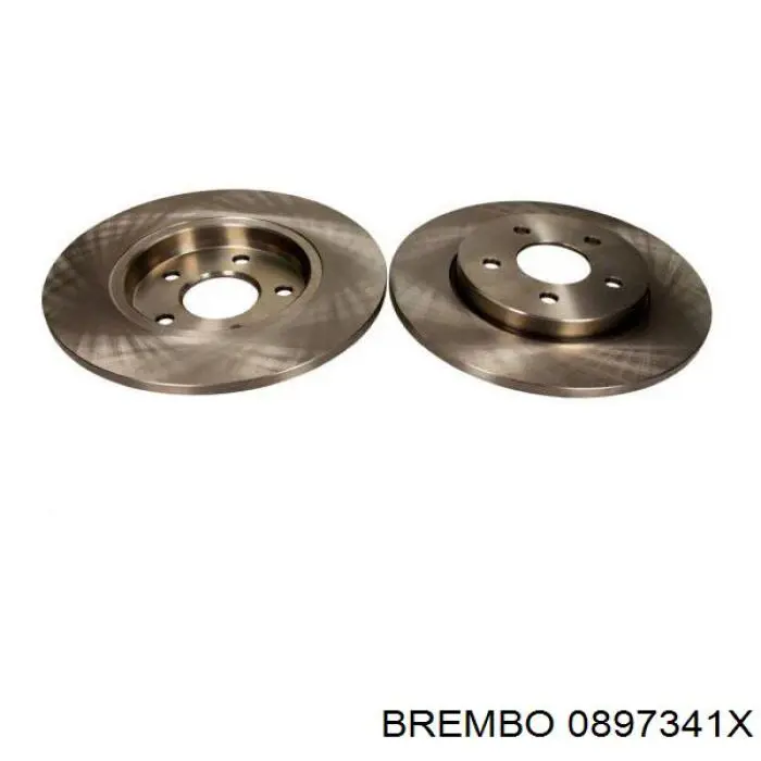 Купити 0897341X Brembo Диск заднього гальма