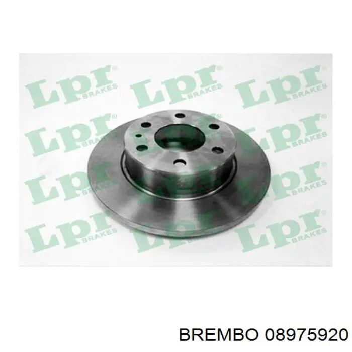 Купити 08975920 Brembo Диск заднього гальма
