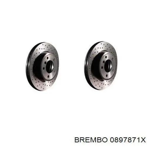 Гальмівні диски 0897871X Brembo